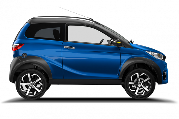 Brommobielen AIXAM Crossline Crossover Saffier Blauw profiel