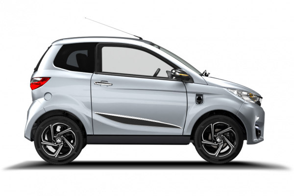 Brommobielen AIXAM e City eCity Premium Zilver profiel
