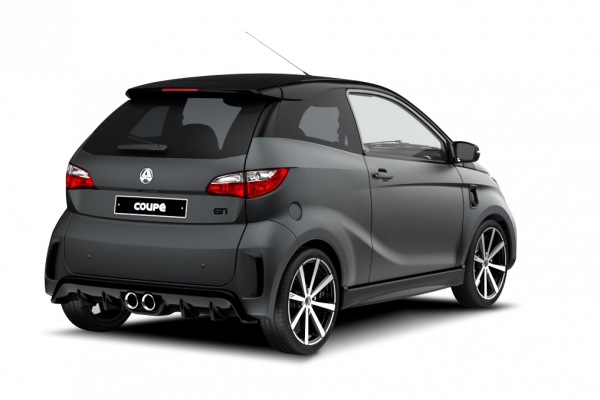 Brommobielen AIXAM e Coupé eCoupé GTi Staalgrijs mat 3/4 achter