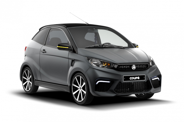 Brommobielen AIXAM e Coupé eCoupé GTi Staalgrijs mat 3/4 voor