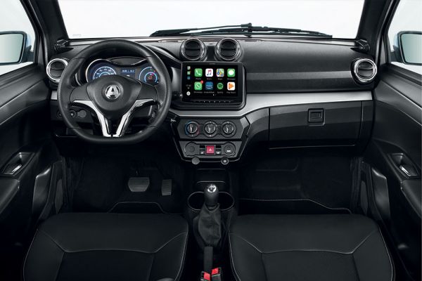 Brommobielen AIXAM e Crossover Aluminiumlook dashboard